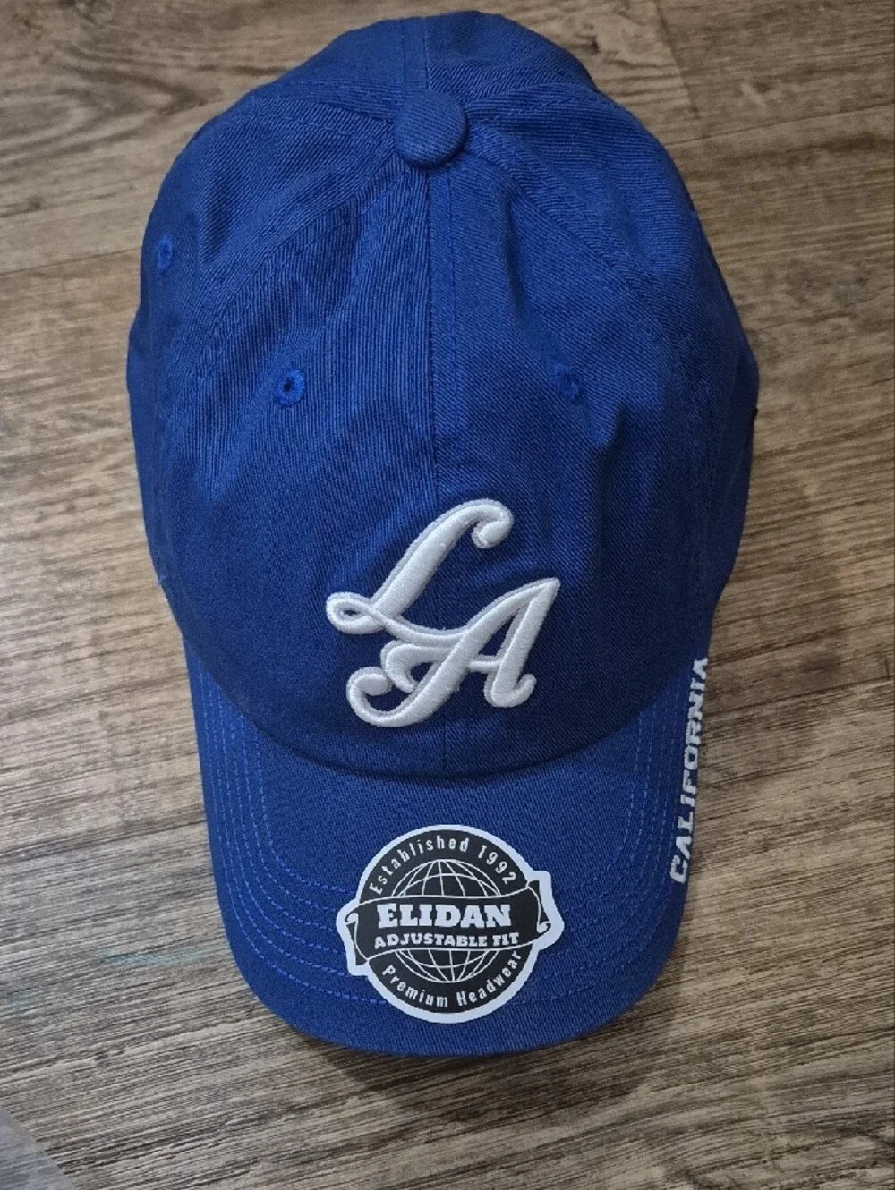 LA Script Logo Blue Baseball Cap - Unbranded